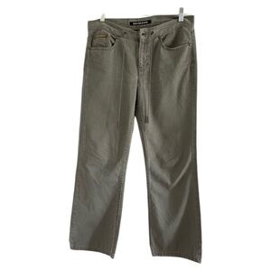 DKNY‎ JEANS Women’s Khaki Cotton Zip Fly Drawstring Pants-Size 4